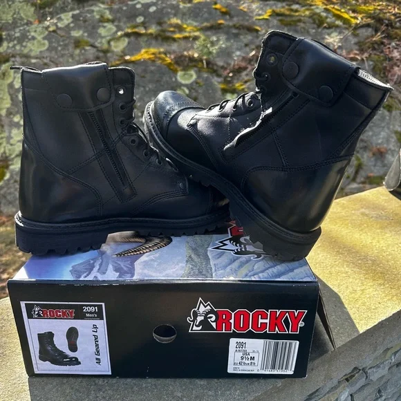 Botte Trempoline Rocky Duty Boots Men's Side Zipper Jump Boots